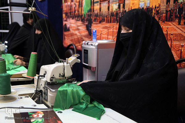 مراسم افتتاحیه کارگاه دوخت لباس شیرخوارگان حسینی