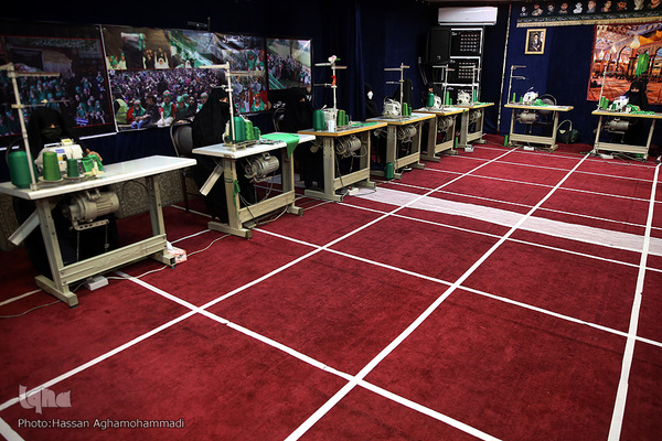 مراسم افتتاحیه کارگاه دوخت لباس شیرخوارگان حسینی