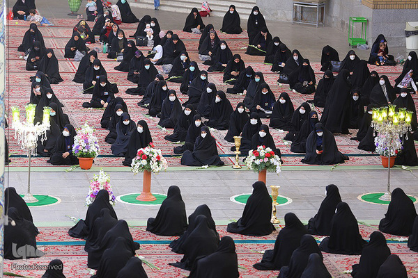 مراسم خطبه خوانی در حرم حضرت معصومه(س)