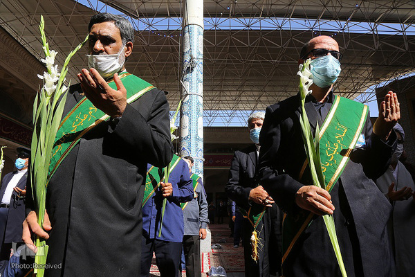 مراسم خطبه خوانی در حرم حضرت معصومه(س)