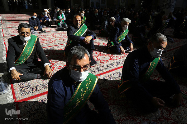 مراسم خطبه خوانی در حرم حضرت معصومه(س)