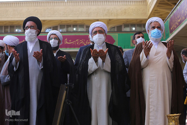 مراسم خطبه خوانی در حرم حضرت معصومه(س)