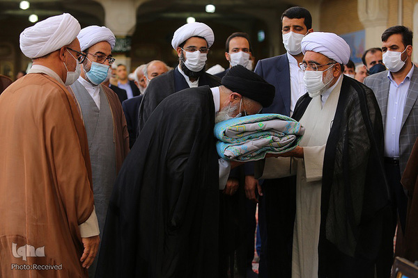 مراسم خطبه خوانی در حرم حضرت معصومه(س)