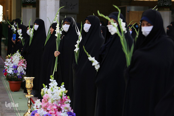 مراسم خطبه خوانی در حرم حضرت معصومه(س)