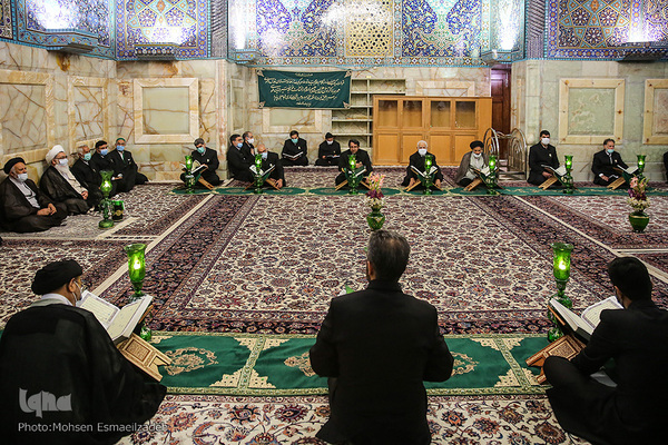 آیین سنتی «صفه» در حرم مطهر رضوی