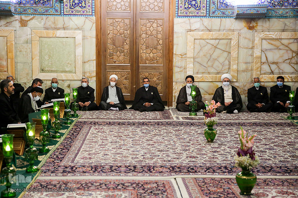 آیین سنتی «صفه» در حرم مطهر رضوی