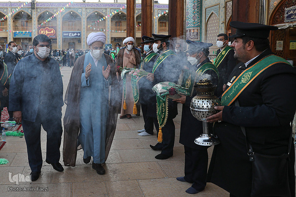 گلباران حرم مطهر امین ولایت