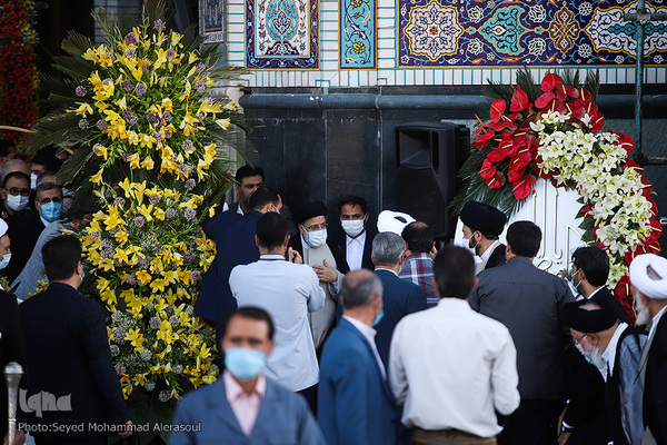 سخنرانی رییس‌جمهور منتخب در حرم مطهر رضوی