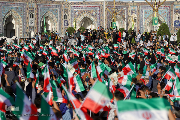 سخنرانی رییس‌جمهور منتخب در حرم مطهر رضوی