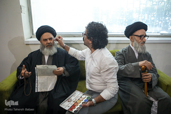 از راست آیت‌الله طالقانی، سید عبدالکریم موسوی اردبیلی