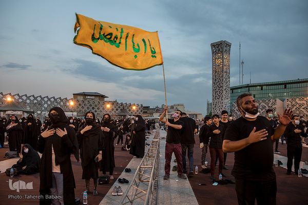 عزاداری روز دوم محرم در میدان امام حسین (ع)