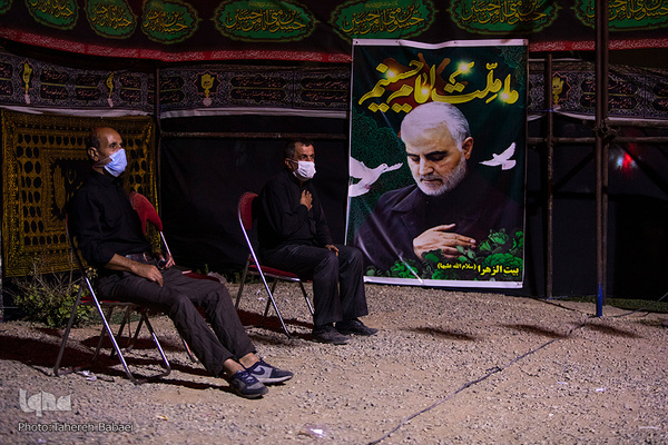 مراسم عزاداری شب چهارم محرم در محله زمزم