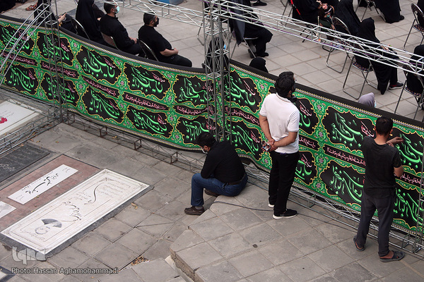 مراسم عزاداری چهارمین روز محرم در آستان مقدس امامزادگان عینعلی و زینعلی(ع)