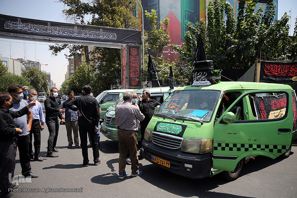 دسته عزاداران حسینی تاکسی رانان شهر تهران