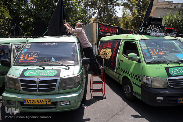 دسته عزاداران حسینی تاکسی رانان شهر تهران
