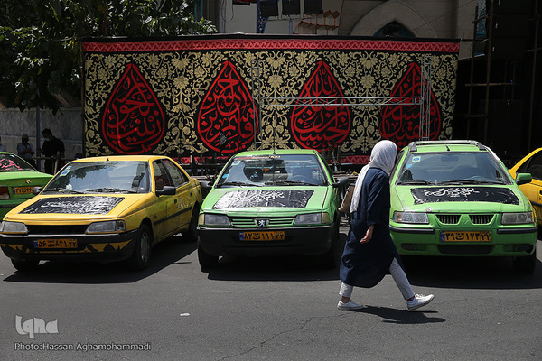 دسته عزاداران حسینی تاکسی رانان شهر تهران