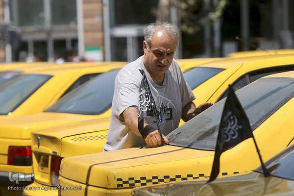 دسته عزاداران حسینی تاکسی رانان شهر تهران