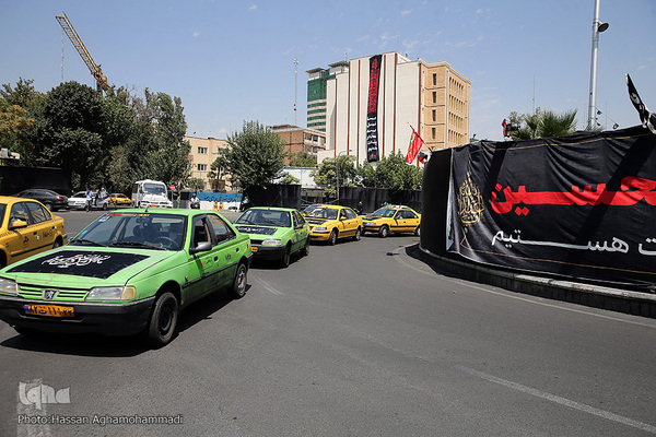 دسته عزاداران حسینی تاکسی رانان شهر تهران