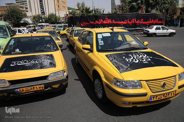 دسته عزاداران حسینی تاکسی رانان شهر تهران