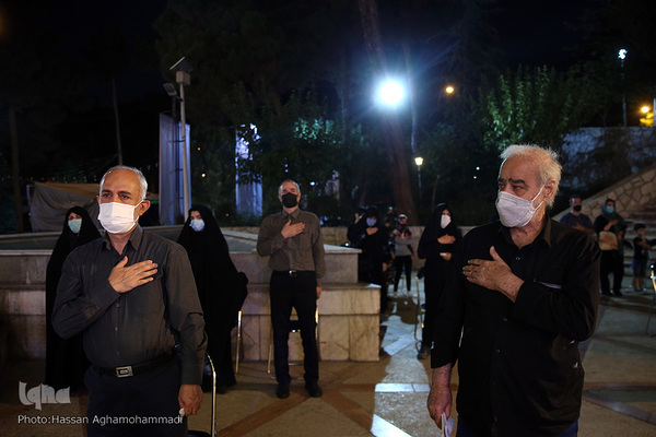 سوگواری هیات شهدای رسانه در شب تاسوعای حسینی