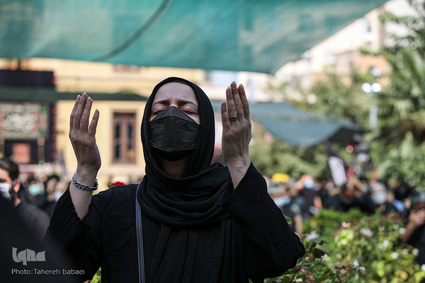 مراسم ظهر تاسوعا در خانه مداحان