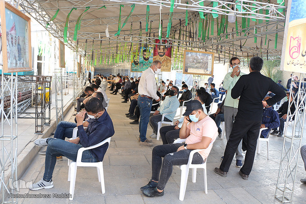 افتتاح بزرگترین مرکز واکسیناسیون تجمیعی استان فارس در حسینیه عاشقان ثارالله شیراز