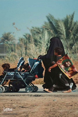 راهپیمایی پیاده روی اربعین از بصره