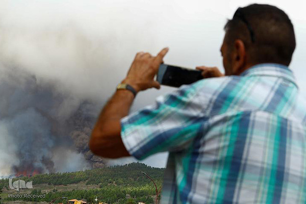 فوران آتشفشان لاپالما در جزایر قناری اسپانیا