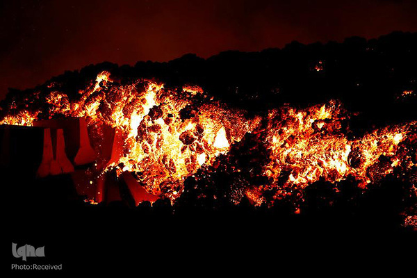 فوران آتشفشان لاپالما در جزایر قناری اسپانیا