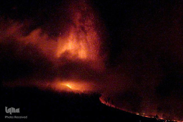 فوران آتشفشان لاپالما در جزایر قناری اسپانیا