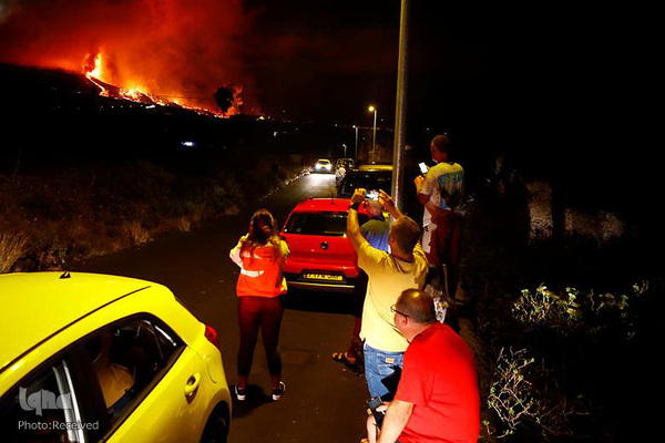 فوران آتشفشان لاپالما در جزایر قناری اسپانیا