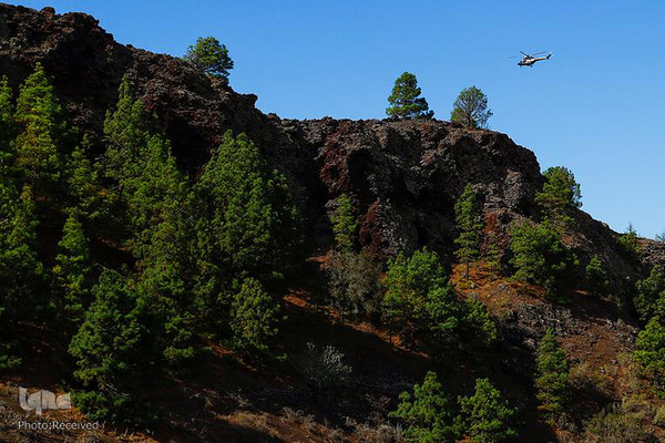 فوران آتشفشان لاپالما در جزایر قناری اسپانیا