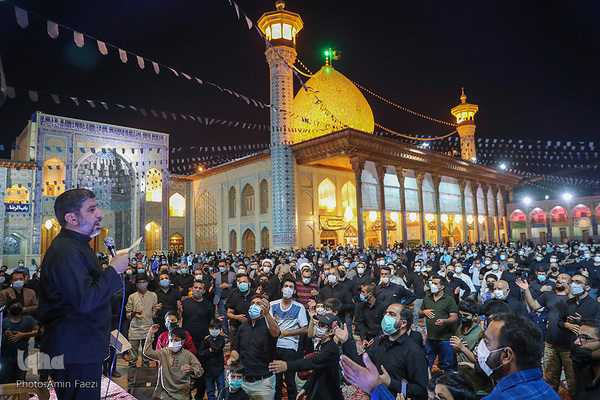 مراسم سوگواری ماه صفر در حرم مطهر حضرت شاهچراغ(ع) شیراز