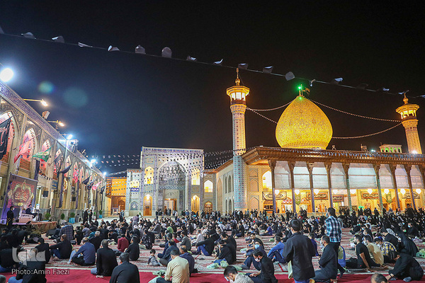 مراسم سوگواری ماه صفر در حرم مطهر حضرت شاهچراغ(ع) شیراز