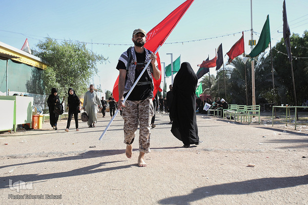 زائرین پیاده روی اربعین حسینی