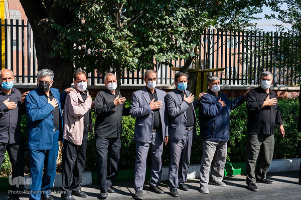 دسته عزاداری مردم تبریز از مسجد کبود به سمت مصلی امام خمینی(ره) در سالروز رحلت پیامبر گرامی اسلام(ص) و شهادت امام حسن مجتبی(ع) 