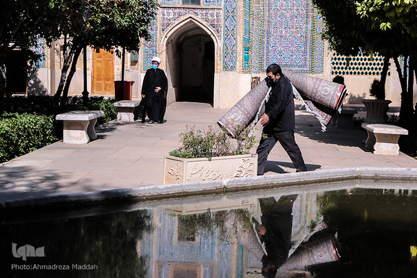 مراسم عزاداری رحلت پیامبر اکرم (ص)و شهادت امام حسن مجتبی (ع) در مدرسه علمیه خان شیراز