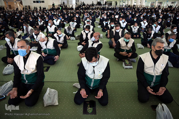 مراسم عزاداری ۱۰هزار خادم یار امام رضا(ع) در مصلی امام خمینی(ره) تهران