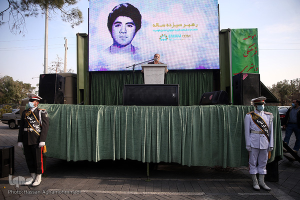 مراسم یادواره شهید فهمیده و شهدای دانش‌آموز در قطعه 24گلزار شهدای بهشت زهرا تهران