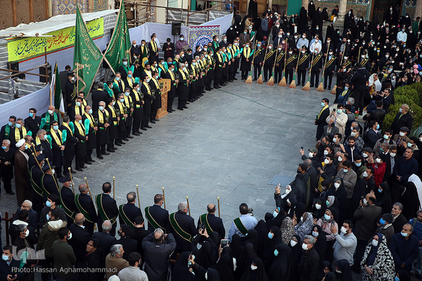 مراسم تعویض پرچم آستان منور حضرت عبدالعظیم حسنی(ع)