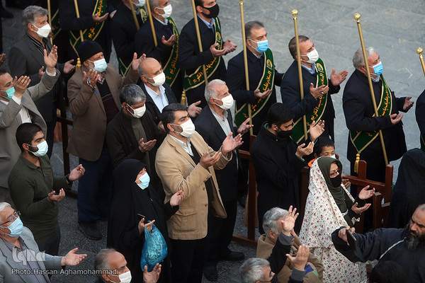 مراسم تعویض پرچم آستان منور حضرت عبدالعظیم حسنی(ع)