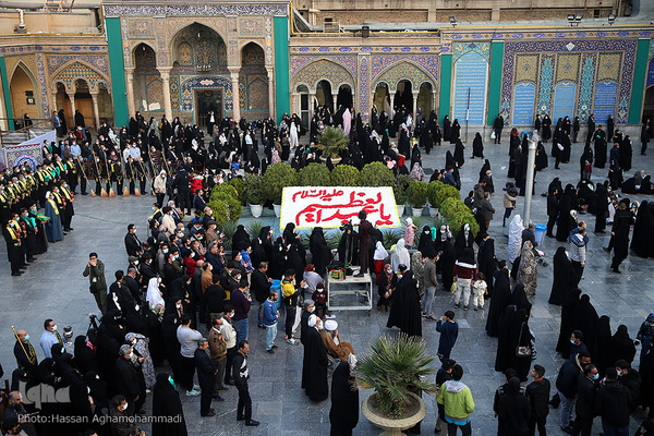 مراسم تعویض پرچم آستان منور حضرت عبدالعظیم حسنی(ع)