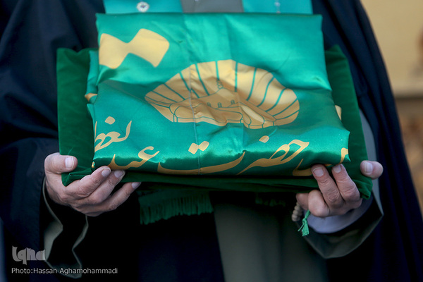 مراسم تعویض پرچم آستان منور حضرت عبدالعظیم حسنی(ع)