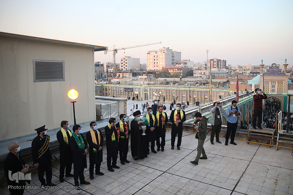 مراسم تعویض پرچم آستان منور حضرت عبدالعظیم حسنی(ع)