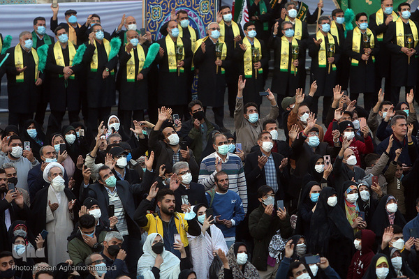 مراسم تعویض پرچم آستان منور حضرت عبدالعظیم حسنی(ع)