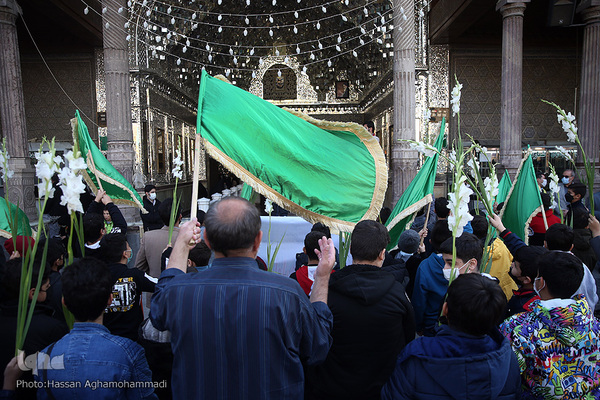 مراسم تعویض پرچم آستان منور حضرت عبدالعظیم حسنی(ع)