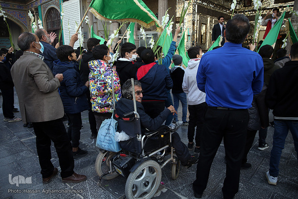 مراسم تعویض پرچم آستان منور حضرت عبدالعظیم حسنی(ع)