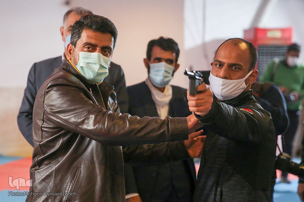 عیادت «جواد فروغی» از مددجویان آسایشگاه شهید بهشتی مشهد مقدس