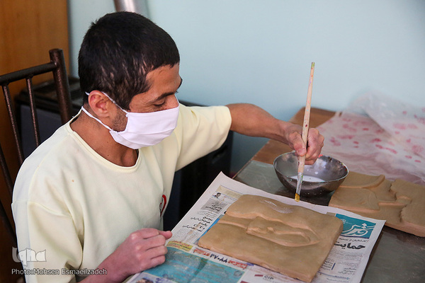 عیادت «جواد فروغی» از مددجویان آسایشگاه شهید بهشتی مشهد مقدس