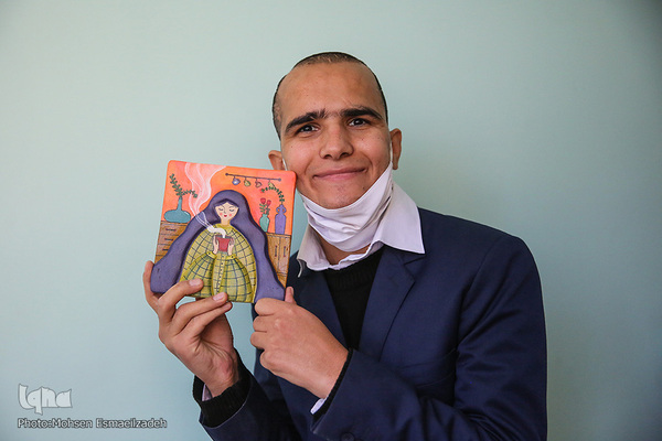 عیادت «جواد فروغی» از مددجویان آسایشگاه شهید بهشتی مشهد مقدس